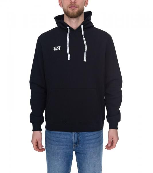Outfitter Ocean Fabrics Thai Herren Hoodie nachhaltiger Kapuzen-Pullover im Basic-Style OUT-M-1003-OTW-03 Schwarz