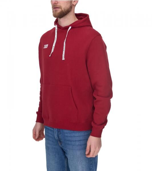 Outfitter Ocean Fabrics Thai Herren Hoodie nachhaltiger Kapuzen-Pullover im Basic-Style OUT-M-1003-OTW-36 Rot