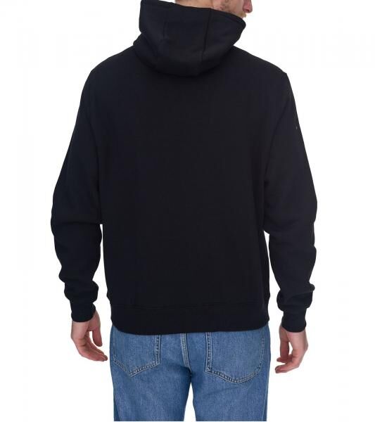 Outfitter Ocean Fabrics Thai Herren Hoodie nachhaltiger Kapuzen-Pullover im Basic-Style OUT-M-1003-OTW-03 Schwarz