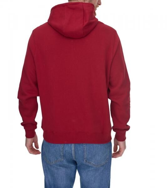 Outfitter Ocean Fabrics Thai Herren Hoodie nachhaltiger Kapuzen-Pullover im Basic-Style OUT-M-1003-OTW-36 Rot