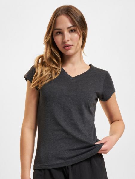 sportliches Build Your Brand Damen T-Shirt 140 g/m&sup2; mit Baumwolle Anthrazit