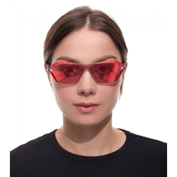 adidas Sonnen-Brille Damen mit roten Gläsern und roten Bügeln UVA & UVB Schutz Freizeit-Brille OR0015 0068U Rot