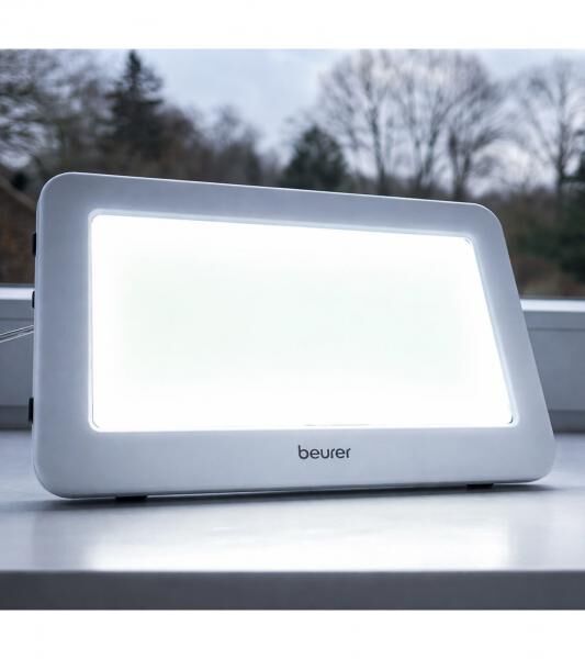 beurer TL 20 Tageslichtlampe Lichtst&auml;rke von 10.000 Lux kompakt f&uuml;r unterwegs Lichttherapie 16,5 x 8,5cm Wei&szlig;