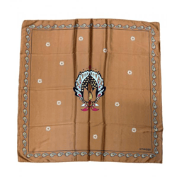 Les Tropeziennes Scarf with Various Patterns - Everyday Scarf 502-0037 C Brown