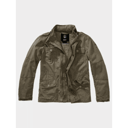 moderne Brandit Unisex Jacke Reißverschluss Taschen mit Baumwolle Khaki