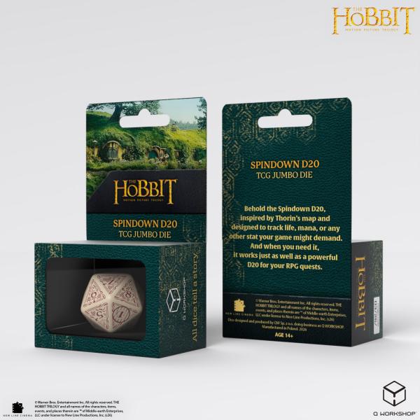 Q Workshop - Der Hobbit: D20 Spindown Jumbo Die: Terra