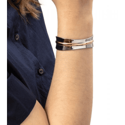 Stylish Calvin Klein Women's Stainless Steel Bangle from the Slinky Collection - Arm Jewelry, Wrist Jewelry, Size XS, KJCZPF2001, Silver