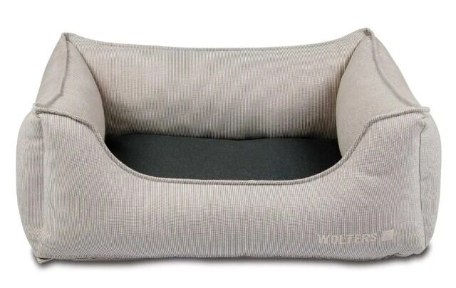 3 x Hundebett Wolters Dog Lounge Noble Stripes Gr. S außen 60x45x20 braun o. grau