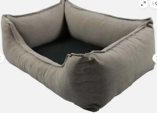 3 x Hundebett Wolters Dog Lounge Noble Stripes Gr. S außen 60x45x20 braun o. grau