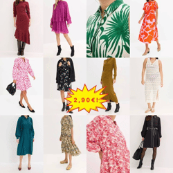 2,90 € / Stk. Stockkleider-Mix, Kategorie A, Größen 32–54, Frühling/Sommer/Herbst, aus deutschen Katalogen, ab 20 Stück