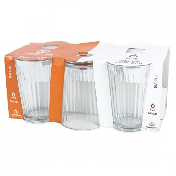 Haushaltswaren Trinkglas Dia 200 ml 6 Stück