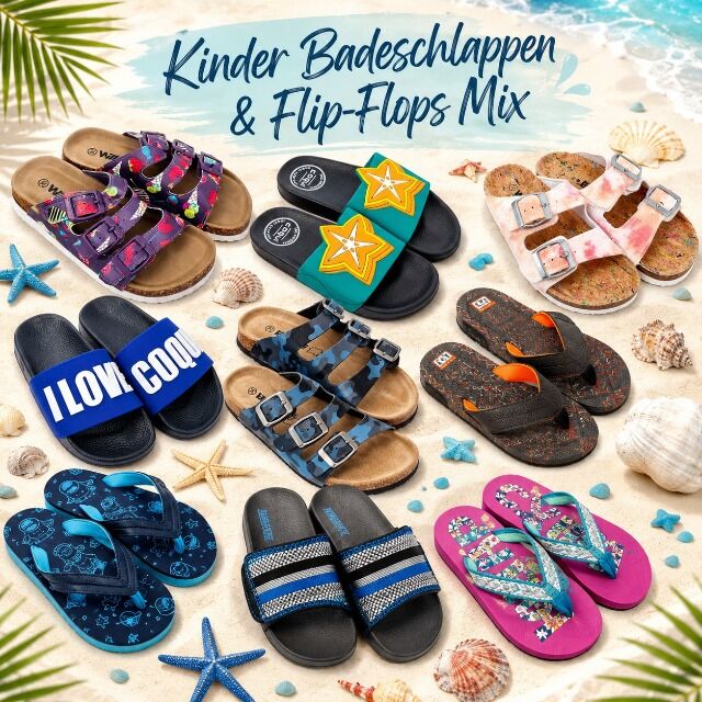 Kinder Badeschlappen & Flip-Flops Mix