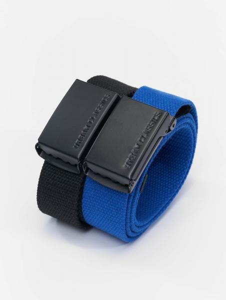 modernes Urban Classics Unisex G&uuml;rtel Schwarz/Blau