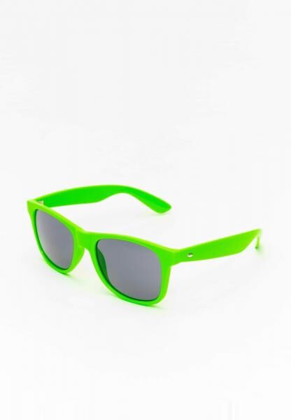 stylische MSTRDS Unisex Sonnenbrille Neon-Gr&uuml;n