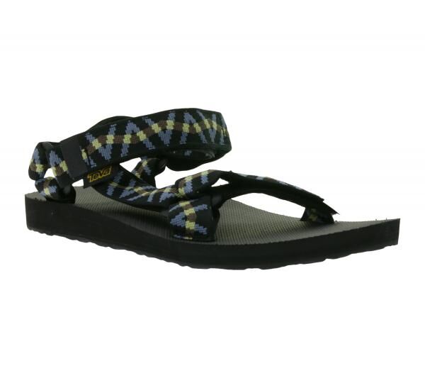 TEVA Original Universal Herren Trekking-Sandale nachhaltige Sommer-Sandale mit EVA-Gummisohle Outdoor-Sandale 1004006 Schwarz/Blau