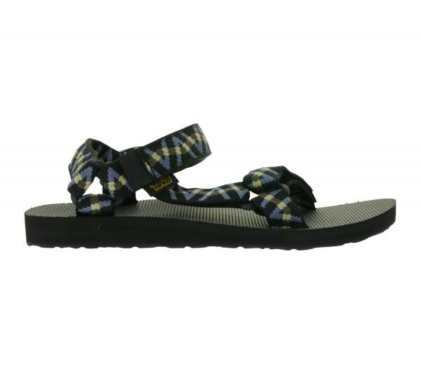TEVA Original Universal Herren Trekking-Sandale nachhaltige Sommer-Sandale mit EVA-Gummisohle Outdoor-Sandale 1004006 Schwarz/Blau