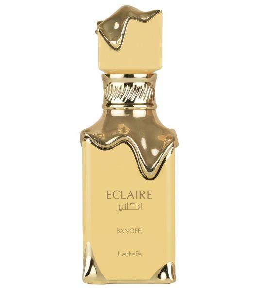 unwiderstehliches Lattafa Eclaire Banoffi Unisex Parfum s&uuml;&szlig; warmes K&ouml;rper-Parf&uuml;m f&uuml;r Damen und Herren 100ml Gold