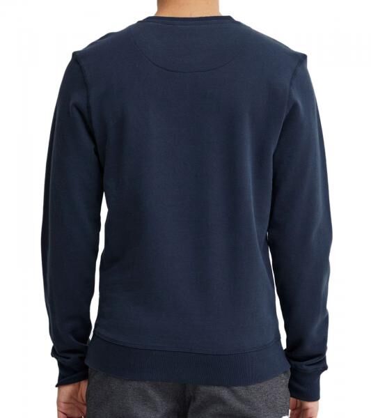 11 PROJECT Davin Herren Sweater mit UNIVERSITY Frontprint Baumwoll-Sweatshirt 20715943 194024 Dunkelblau