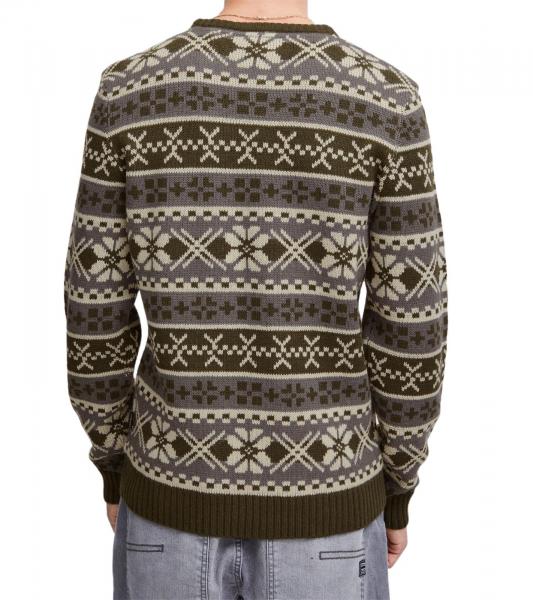 11 PROJECT PRPasco Herren Strick-Pullover mit Wollanteil Langarm-Shirt 20716671 190414 Blau/Wei&szlig;/Schwarz