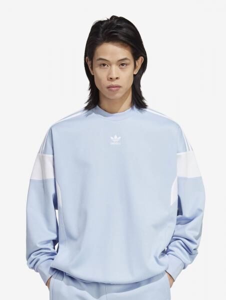 bequemes adidas Herren Sweatshirt Fleece Pastell-Blau