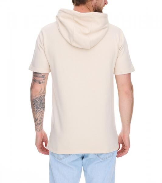 EIGHT2NINE Herren Kapuzen-Pullover kurz&auml;rmliger Baumwoll-Hoodie T-Shirt Hoody Sommer-Hoody H10014L22462AEN 20200 Beige
