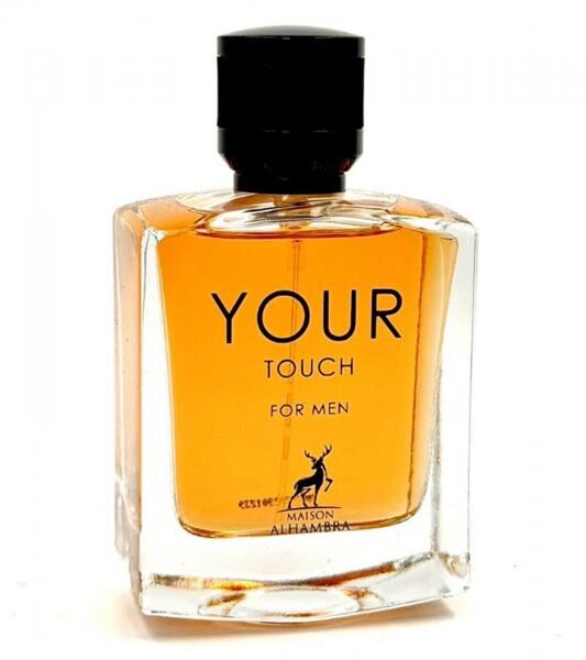 Elegantes MAISON ALHAMBRA Your Touch Herren Eau de Parfum aromatisch-frischer K&ouml;rper-Duft 30ml Silber