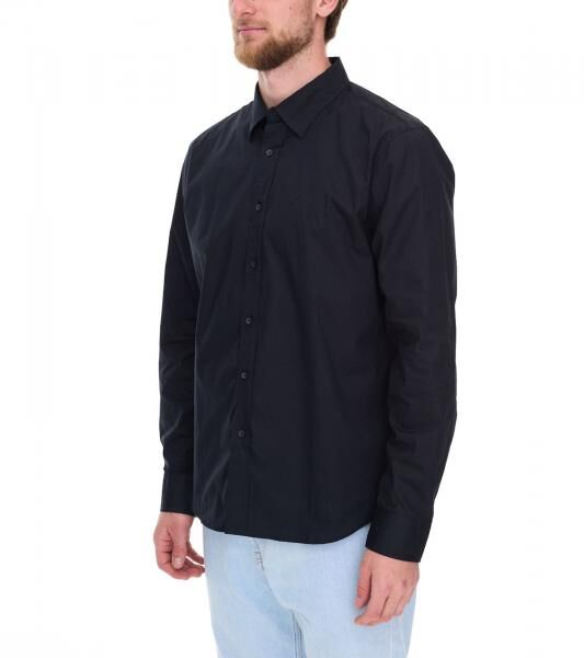 ELEVATE Hamell Langarm-Hemd schlichtes Herren Business-Hemd Popelin 118 g/m2 3816899 Schwarz