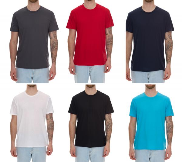 ELEVATE Jade Herren T-Shirt nachhaltiges Kurzarm-Shirt 160 g/m2 Basic-Shirt Unterzieh-Shirt 37500 Weiß, Rot, Hellblau, Nay, Grau oder Schw
