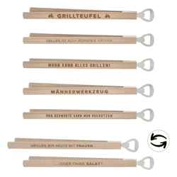 Grillzange mit Flaschenöffner, 6/s, 37cm