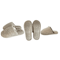 Homeslipper Hausschuhe Pantoffeln Slipper Beige Unisex Schlappen Größen Restposten Mix