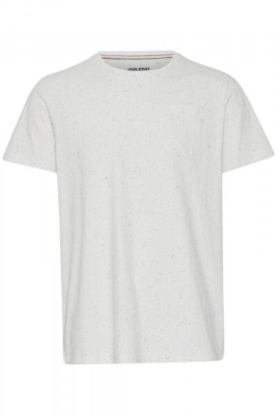 klassisches BLEND Herren T-Shirt mit Rundhals Shirt 20716510-110602 Wei&szlig;