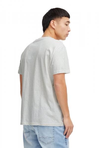 klassisches BLEND Herren T-Shirt mit Rundhals Shirt 20716510-110602 Wei&szlig;
