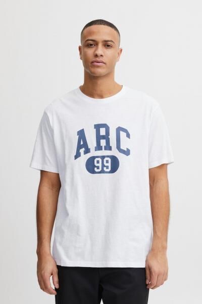 klassisches SOLID SDFinlee Herren T-Shirt mit Rundhals Shirt 21107749-110601 Wei&szlig;