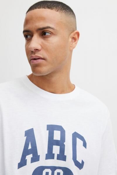 klassisches SOLID SDFinlee Herren T-Shirt mit Rundhals Shirt 21107749-110601 Wei&szlig;