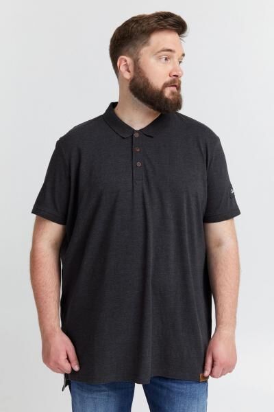 Klassisches SOLID SDTrip BT Herren Poloshirt Gro&szlig;e Gr&ouml;&szlig;en mit 3-Knopf-Leiste Shirt 21300885-ME-798288 Grau