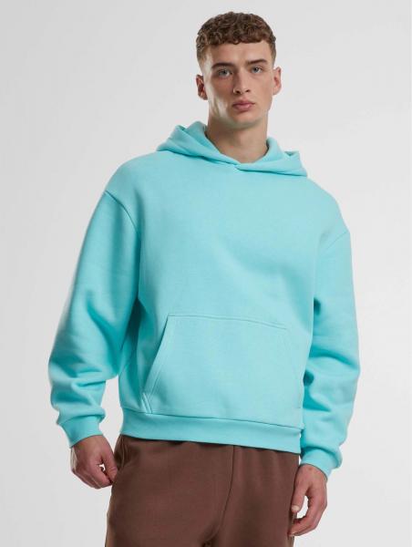 l&auml;ssiger Urban Classics Herren Hoodie Kapuze 330 g/m&sup2; mit Baumwolle Hell-Blau