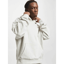 lässiger Urban Classics Herren Hoodie Kordelzug Kapuze 460 g/m² mit Baumwolle Grau