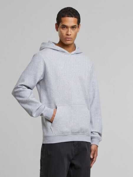 Casual URBAN CLASSICS Men's Hoodie with Ribbed Cuffs and Hood, 270 g/m², Gray