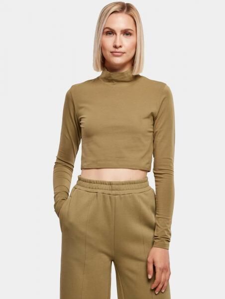 Casual Urban Classics Women's Stretch Sweatshirt, 180 g/m², with Cotton, Olive Green