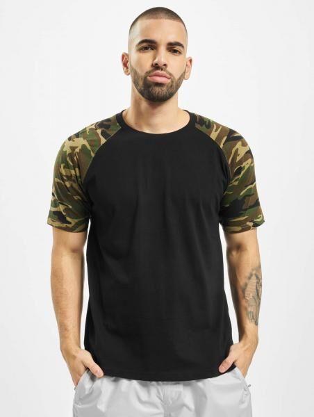 l&auml;ssiges Urban Classics Herren T-Shirt 140 g/m&sup2; mit Baumwolle Camouflage