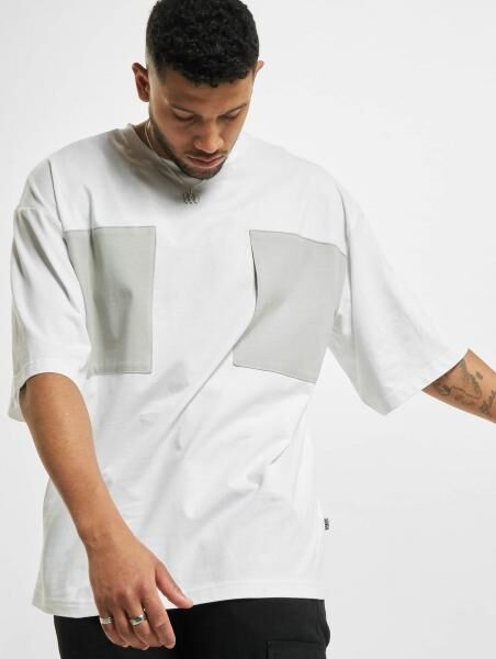 l&auml;ssiges Urban Classics Herren T-Shirt Taschen Oversize 200 g/m&sup2; mit Baumwolle Wei&szlig;