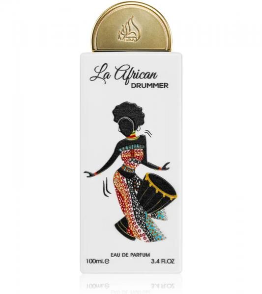 Lattafa La African Drummer Damen Eau de Parfum fruchtig-frisches K&ouml;rper-Parf&uuml;m mit warmer orientalischer Ausstrahlung in 100ml Wei&szlig;