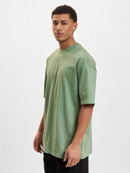 modernes DEF Herren T-Shirt Oversize mit Baumwolle Gr&uuml;n