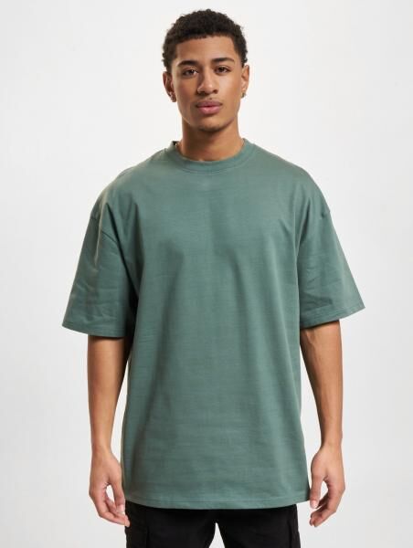 modernes DEF Herren T-Shirt Oversize mit Baumwolle Gr&uuml;n