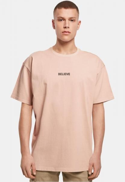 modernes Merchcode Herren T-Shirt Oversize 240 g/m&sup2; mit Baumwolle Alt-Rosa