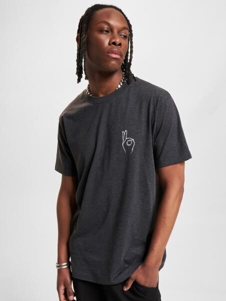 modernes Mister Tee Herren T-Shirt 180 g/m&sup2; mit Baumwolle Anthrazit