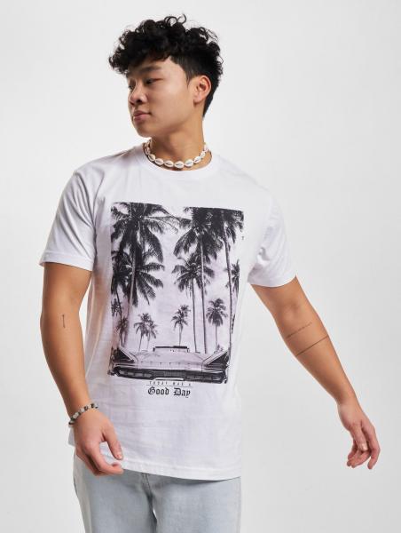 modernes Mister Tee Herren T-Shirt 200 g/m&sup2; mit Baumwolle Wei&szlig;