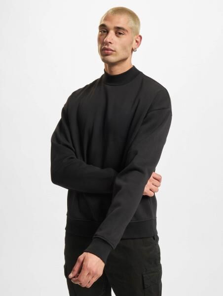 modernes Urban Classics Herren Sweatshirt Oversize Fleece 300 g/m&sup2; mit Baumwolle Schwarz