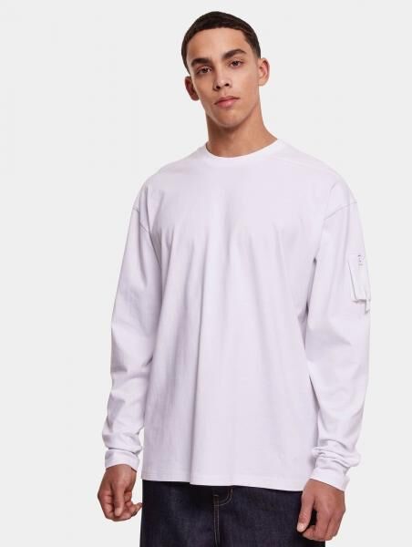 modernes Urban Classics Herren Sweatshirt Rei&szlig;verschluss Oversize 220 g/m&sup2; mit Baumwolle Wei&szlig;