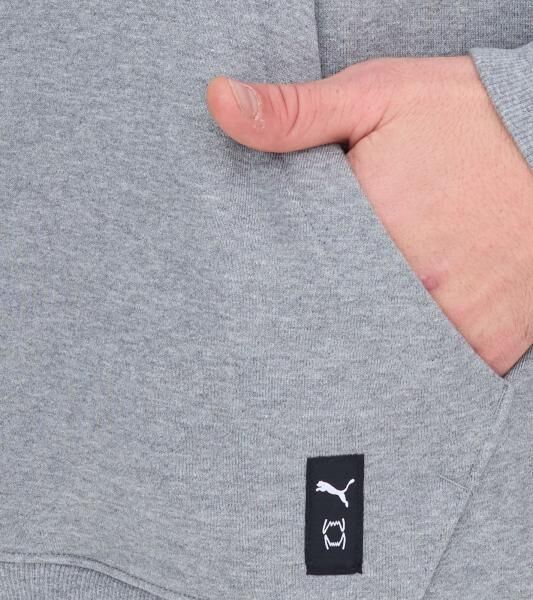PUMA Melo Alwayz On Hoodie nachhaltiger Herren Kapuzen-Pullover Baumwoll-Hoodie 320 g/cm&sup2; 625991 02 Grau